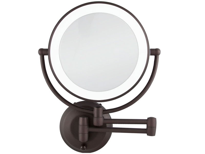 Zadro 10X/1X Magnification Cordless LED Lighted Dual Sided Wall Mirror