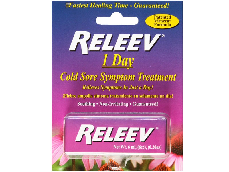 Releev 1 Day Cold Sore Symptom Treatment