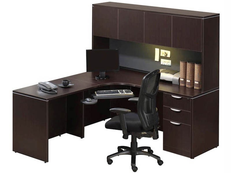 Corner Desk with Hutch By Office Source