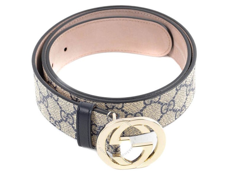 Gucci Gg Supreme Pattern Belt With G Buckle For Women