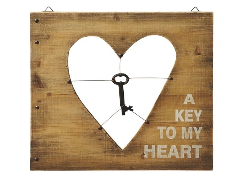 Key To My Heart Metal Wall Decoration
