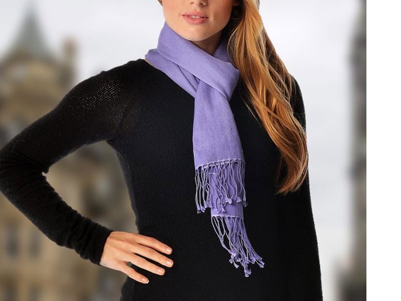 Cashmere And Silk Scarf For Women
