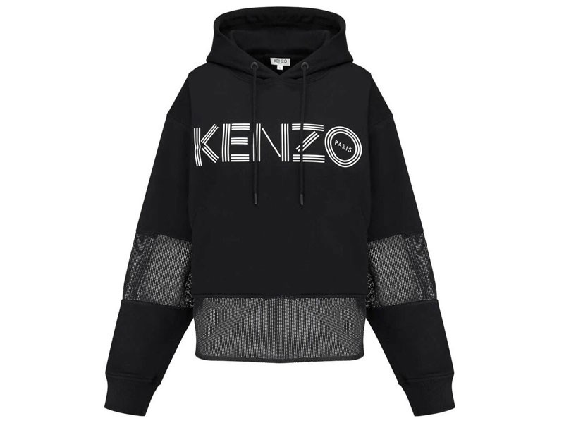 Kenzo Ladies Logo Hooded Sweatshirt