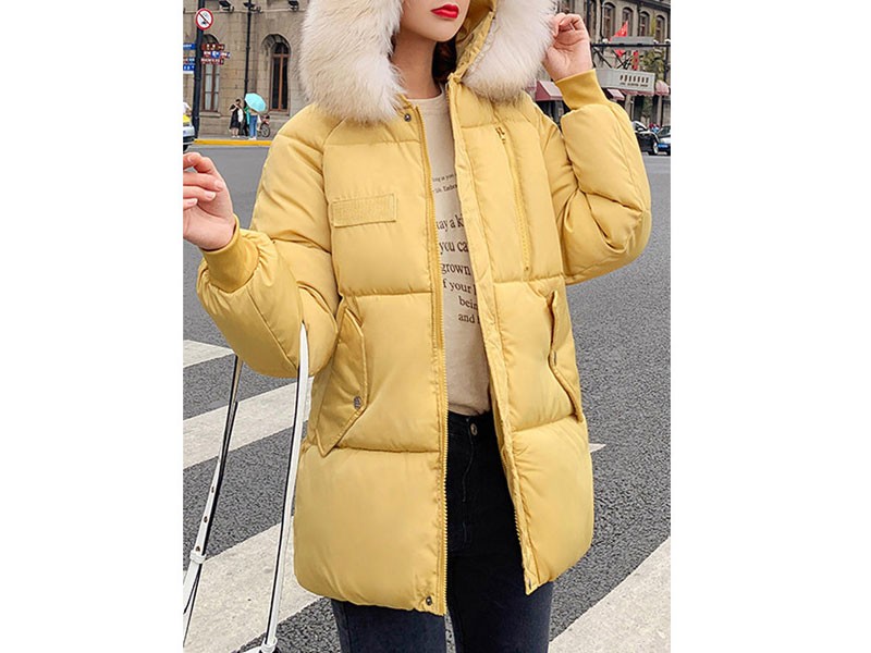 Unomatch Women's Hooded Thick Winter Padded Loose Jacket
