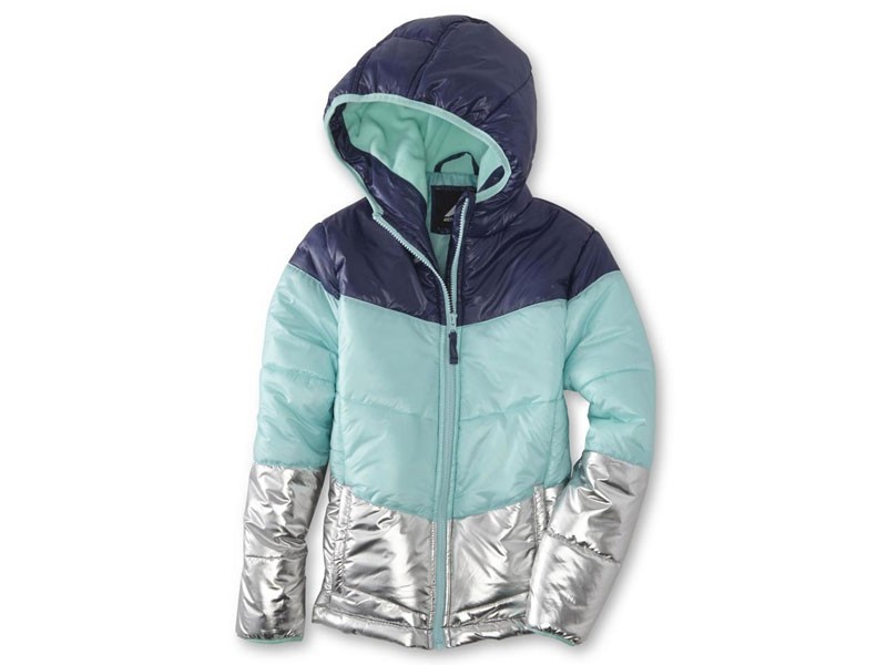 Athletech Infant & Toddler Girls' Winter Puffer Coat Colorblock