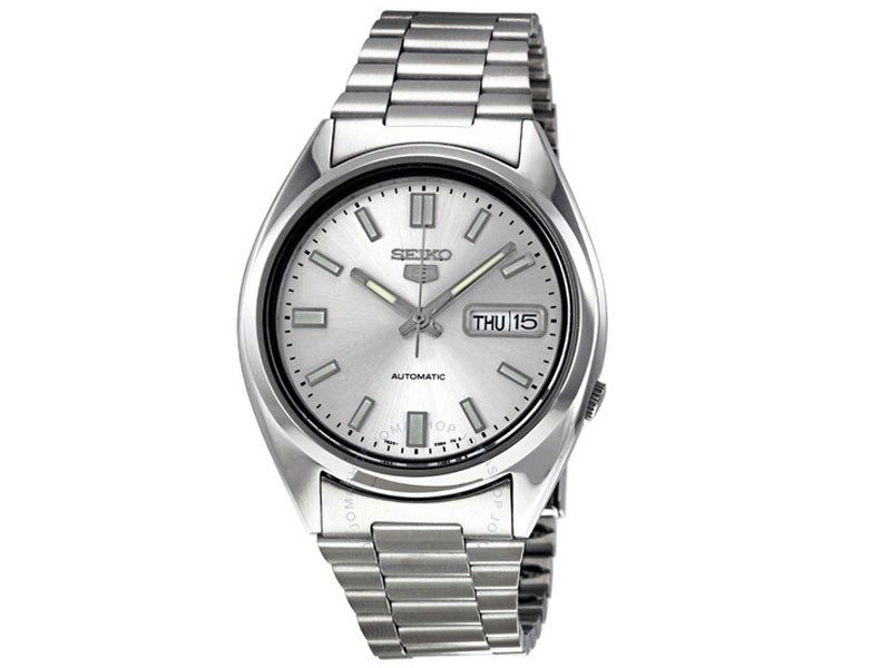 Seiko 5 Automatic Silver Dial Stainless Steel Men's Watch