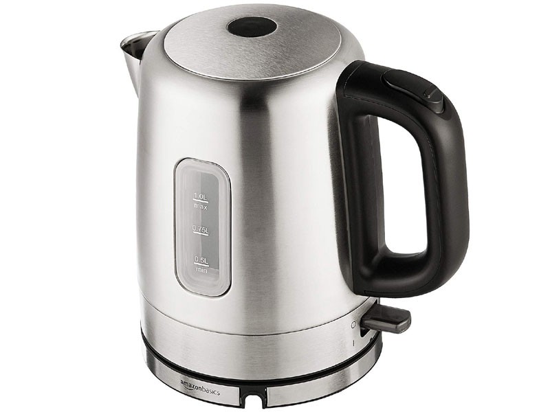 AmazonBasics Stainless Steel Portable Electric Hot Water Kettle