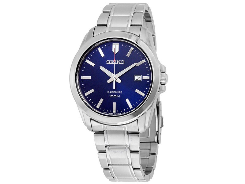 Seiko Blue Dial Stainless Steel Men's Watch Sgeh47