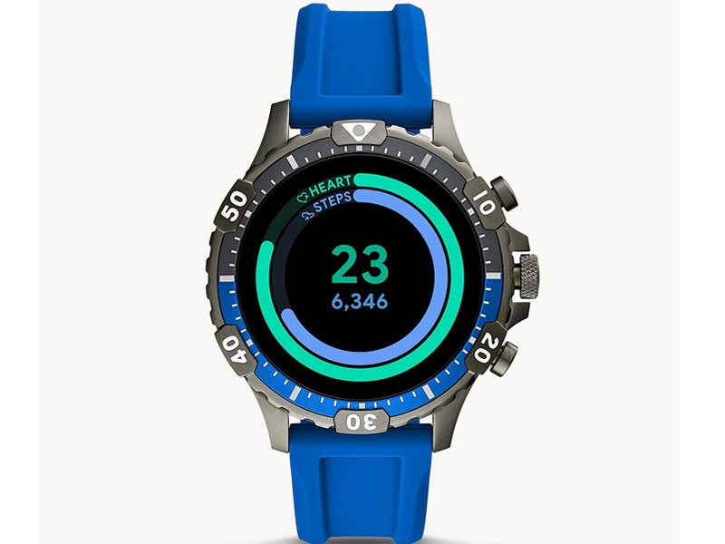 Fossil Gen 5 Smartwatch Garrett HR Blue Silicone