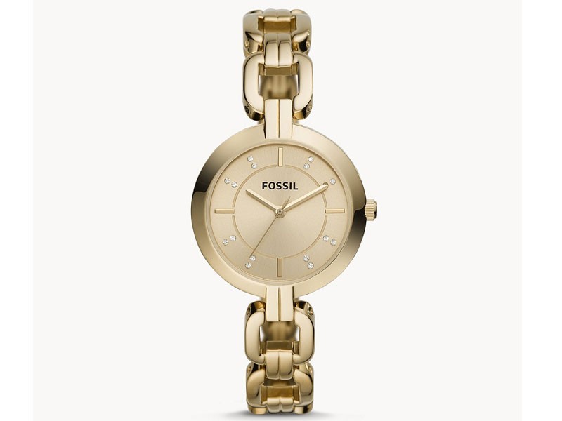 Fossil Women's Kerrigan Three-Hand Gold-Tone Stainless Steel Watch