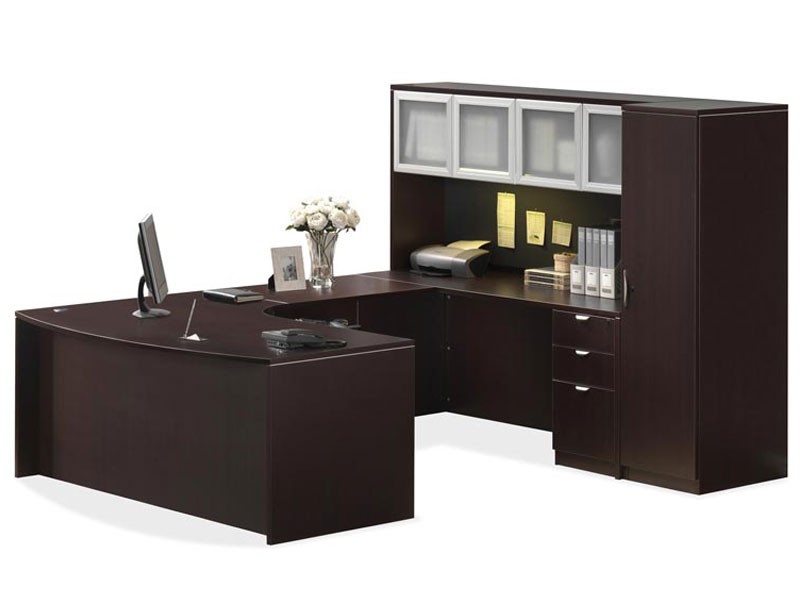 U Shaped Desk With Hutch And Storage By Office Source