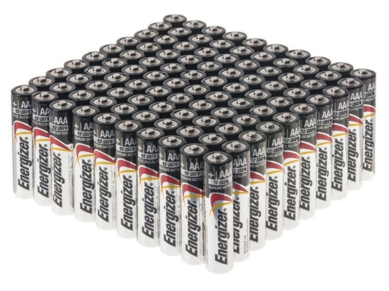 Energizer MAX Alkaline Batteries 100 Pack AAA Bulk Packaging