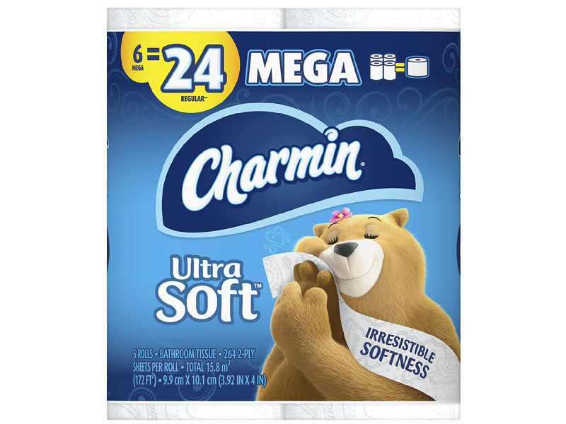 Charmin Ultra Soft Toilet Paper 264.0ea x 9 pack