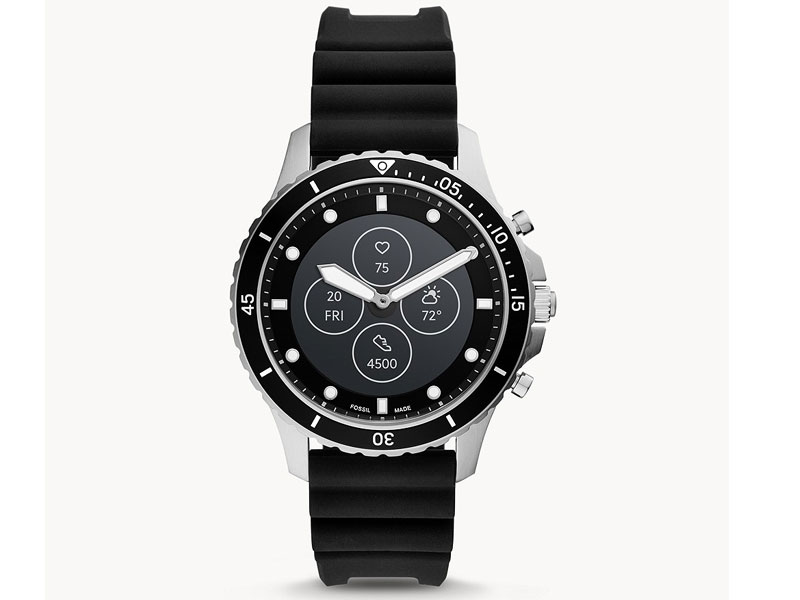 Fossil Hybrid Smartwatch HR FB-01 Black Silicone For Men