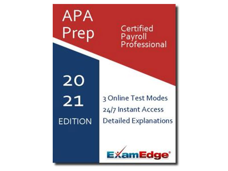 APA Certified Payroll Professional CPP Practice Tests & Test Prep by Exam Edge