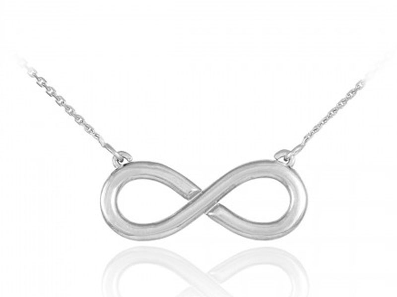 Women's Infinity Pendant Necklace in Sterling Silver