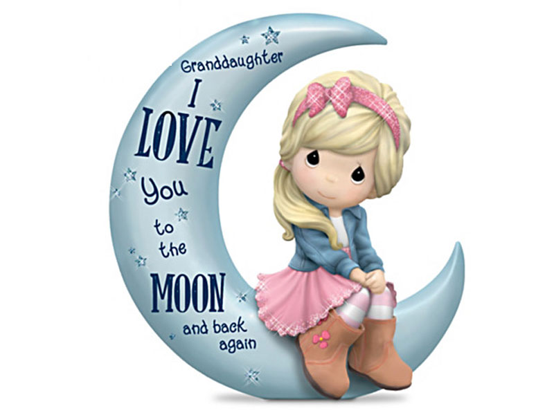 Granddaughter I Love You To The Moon And Back Figurine