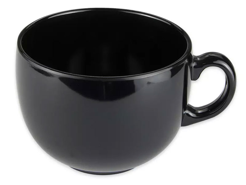 GET C-1002-BK 24 oz Coffee Mug, Melamine Black