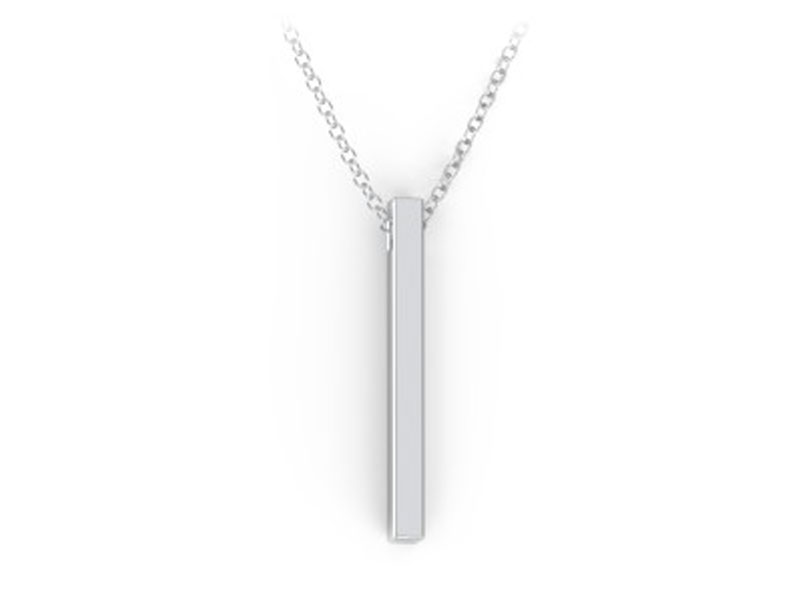 Women's Vertical 3D Bar With Engraving