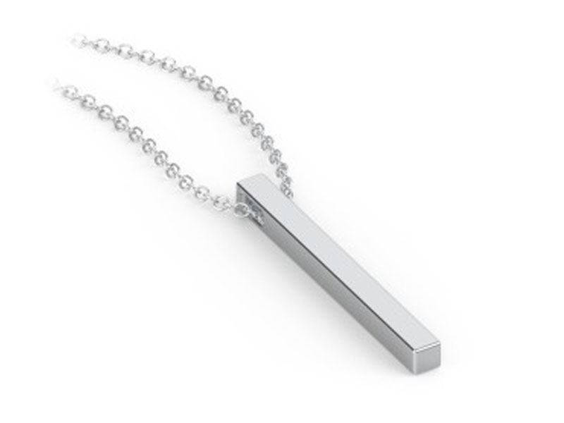 Women's Vertical 3D Bar With Engraving