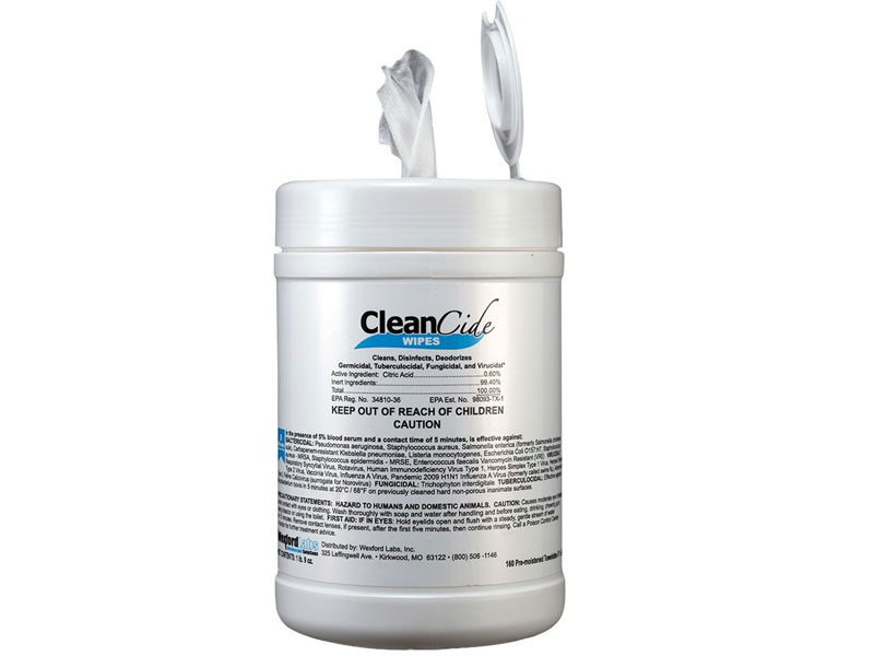 CleanCide Germicidal Disinfectant Wipes 160 Count EPA Registered