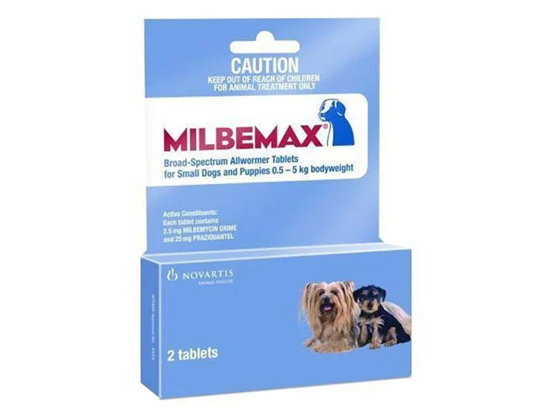 Milbemax Allwormer Tablets For Small Dogs 0.5 To 5 Kg