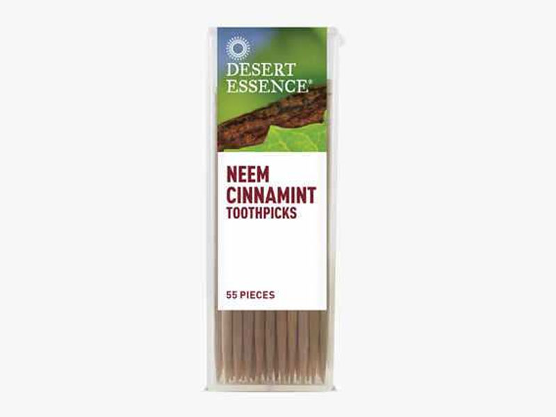 Desert Essence Dental Tools Neem Cinnamint Toothpicks