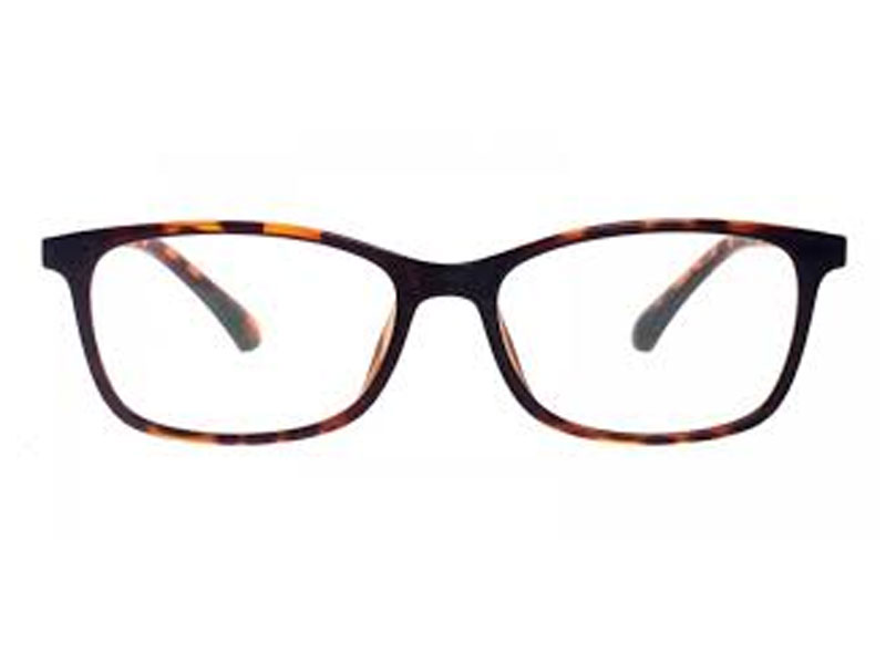 Paine Clip-On Oval Tortoise Yellow Mirror Coating Eyeglasses For Men & Women