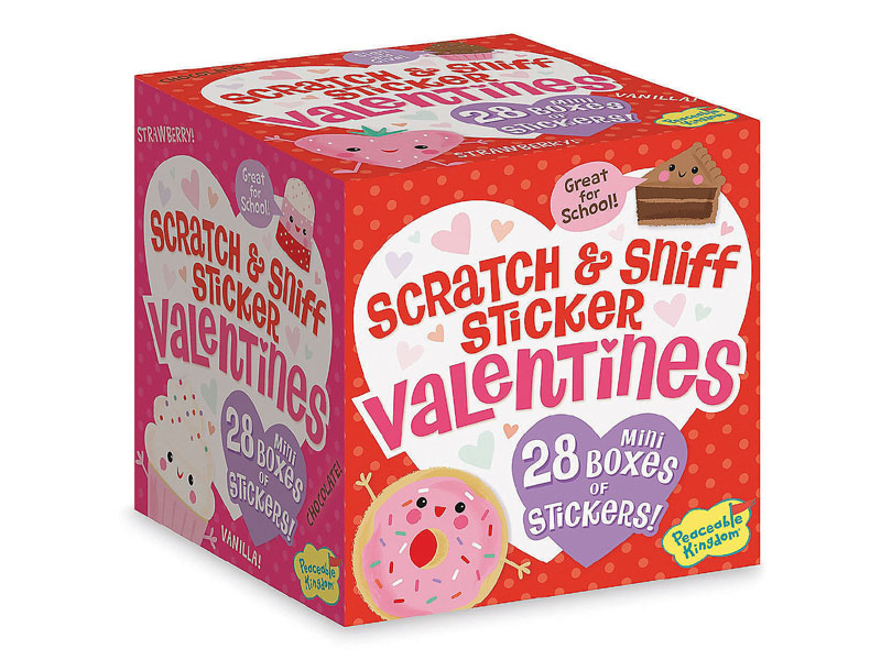 Valentine Treats Scratch & Sniff Sticker Boxes