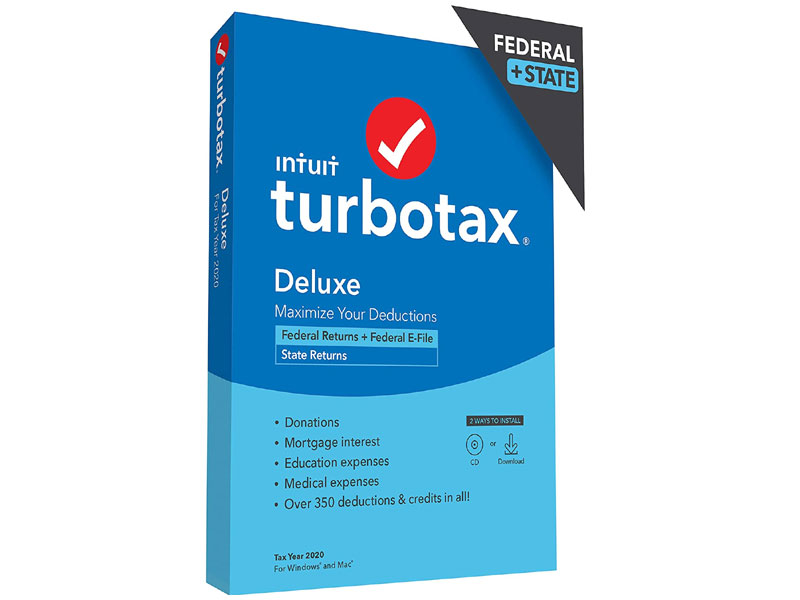 TurboTax Deluxe 2020 Desktop Tax Software
