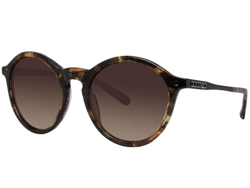 Women's Era Wang Salvaza Vintage Style Round Swarovski Crystals Sunglasses