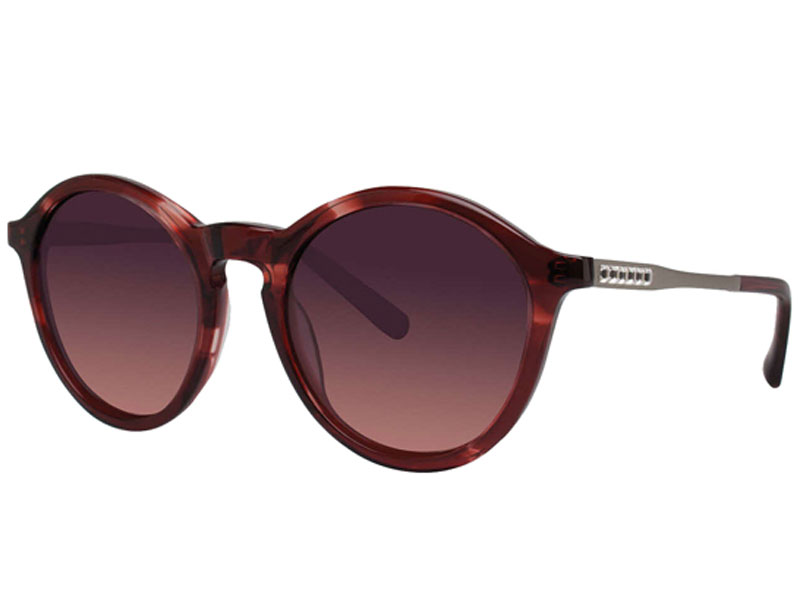 Women's Era Wang Salvaza Vintage Style Round Swarovski Crystals Sunglasses