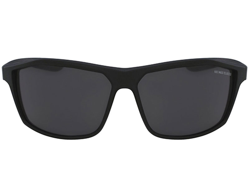 Nike Intersect Polarized Matte Black Sport Wrap Sunglasses For Men