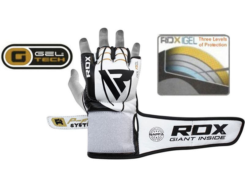 RDX F3 Smmaf Approved MMA Fight Gloves Open Palm Thumbless