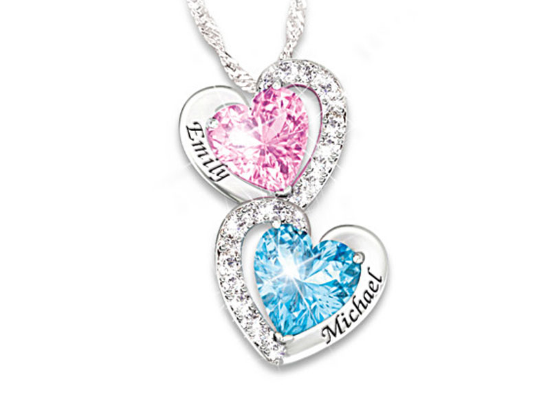 Every Beat Of My Hear Personalized Birthstone Necklace