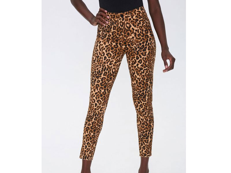 Women's Leopard Print Skinny Jeans