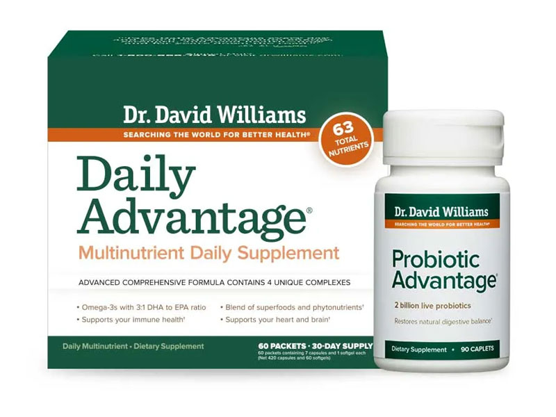 Dr. David Williams Daily Advantage and Probiotic Advantage Kit