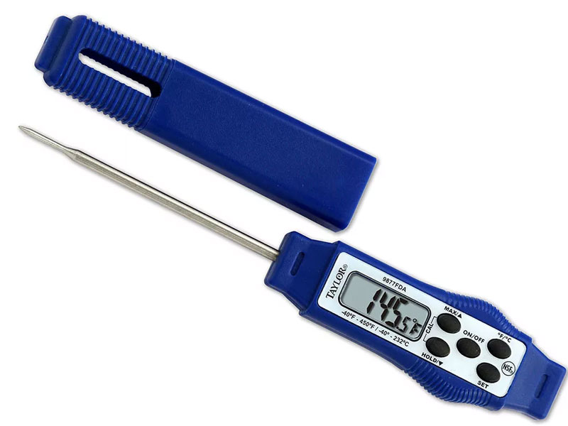 Taylor 9877FDA Compact Digital Thermometer 40° to 450° F, LCD Display