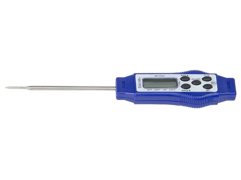 Taylor 9877FDA Compact Digital Thermometer 40° to 450° F, LCD Display