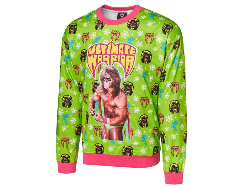 Ultimate Warrior Light-Up Ugly Holiday Sweatshirt