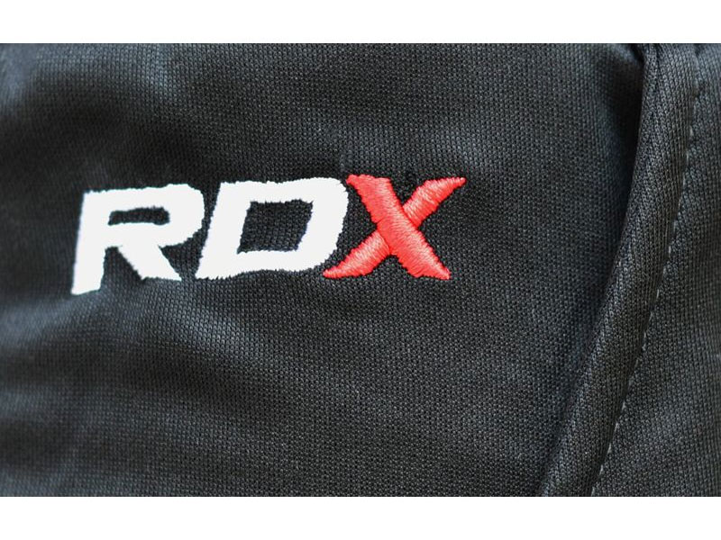 RDX 1B Terry Fleece Jogger Sweatpants Black White