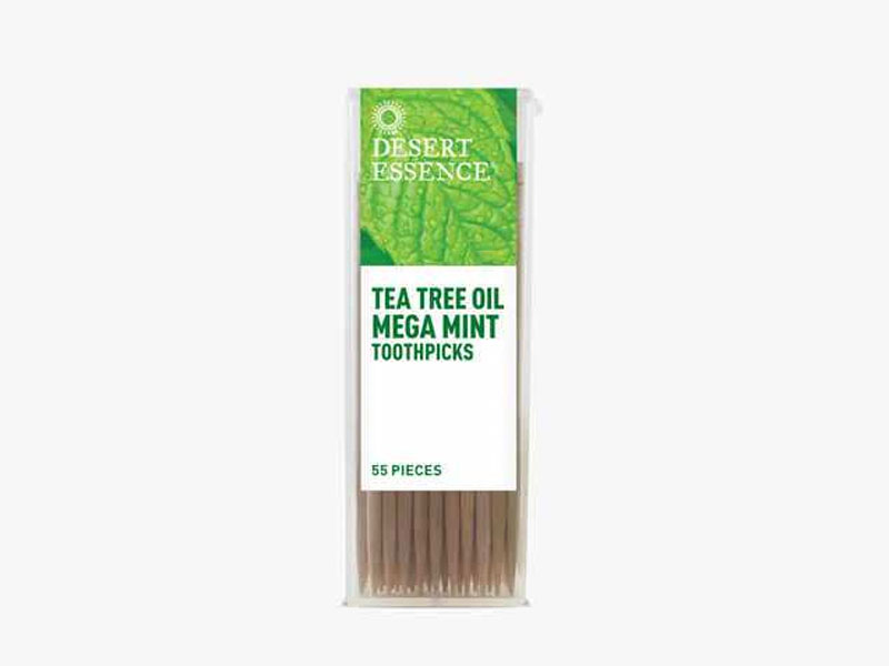 Desert Essence Dental Tools Tea Tree Oil Mega Mint Toothpicks