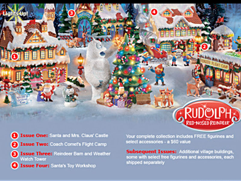 Rudolph The Red Nosed Reindeer Holiday Village Collection