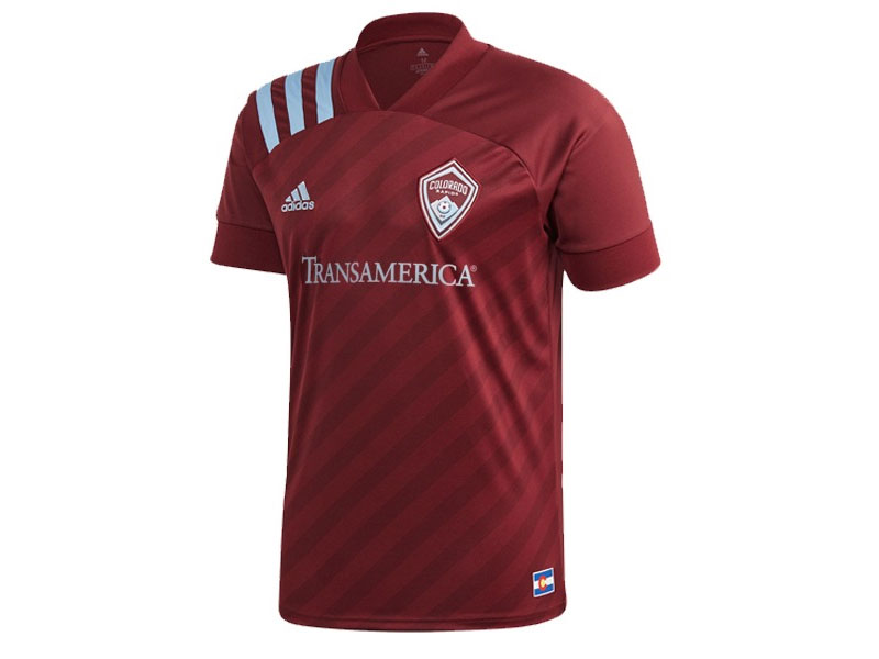 Adidas Colorado Rapids 2020 Official Home Youth MLS Soccer Jersey