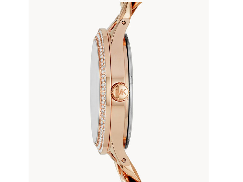 Michael Kors Women's Slim Runway Three-Hand Rose Gold-Tone Stainless Steel Watch