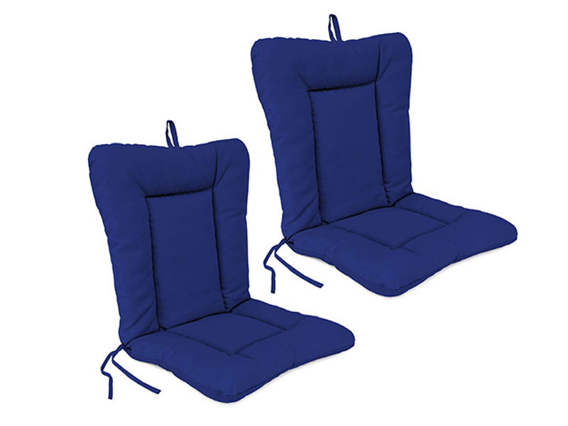 Jordan Manufacturing Euro Chair Cushion Set of 2 Cobalt
