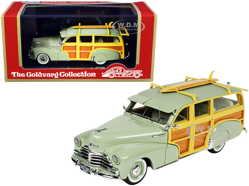 1948 Chevrolet Fleetmaster Woodie Station Wagon Model Car By Goldvarg Collection