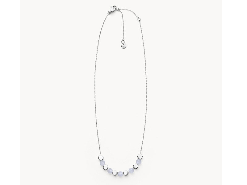 Skagen Denmark Women's Ellen Silver Tone Stainless Steel Necklace