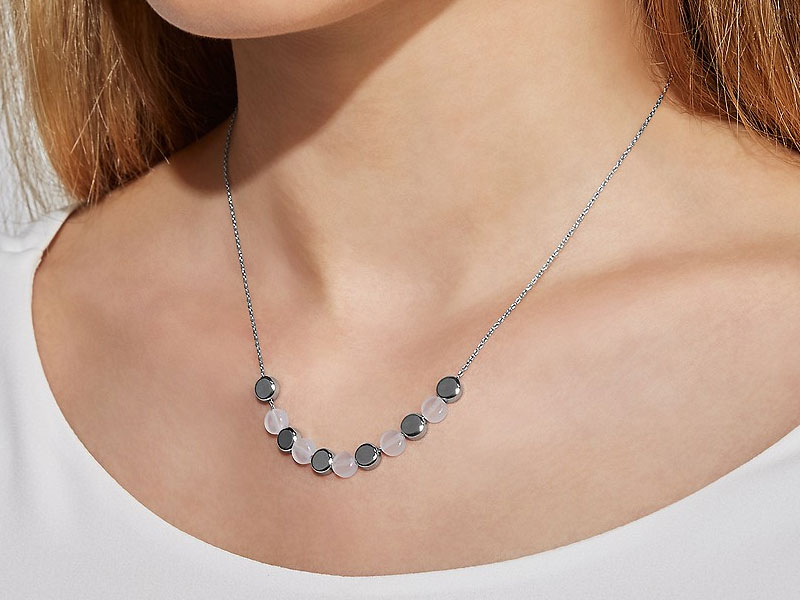 Skagen Denmark Women's Ellen Silver Tone Stainless Steel Necklace