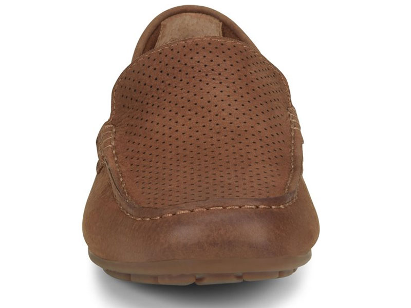 Born Allan Brown Perforated Suede Casual Shoe For Men